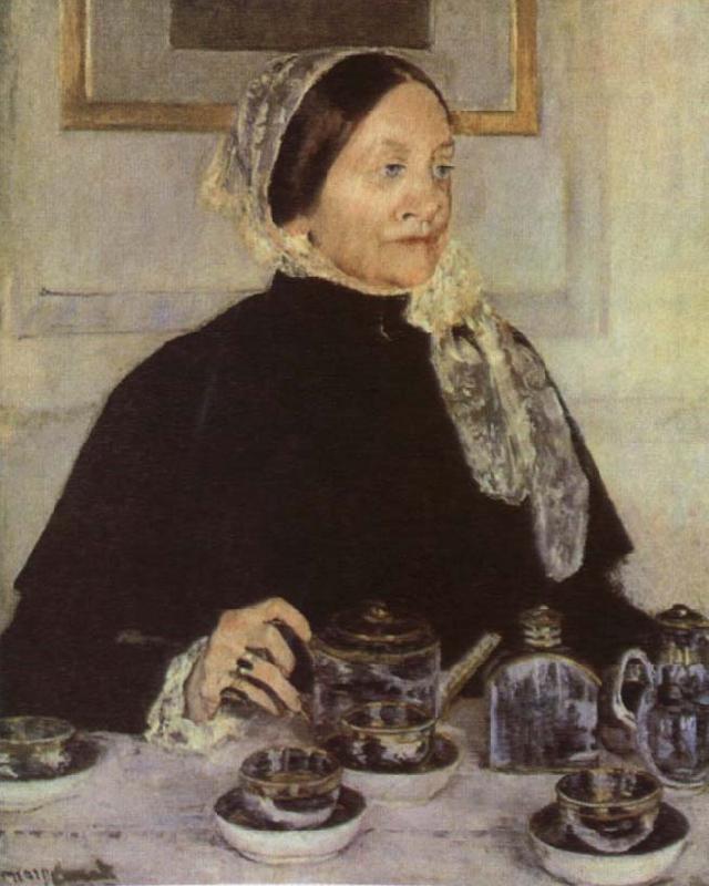 Mary Cassatt Lady at the Tea Table oil painting image